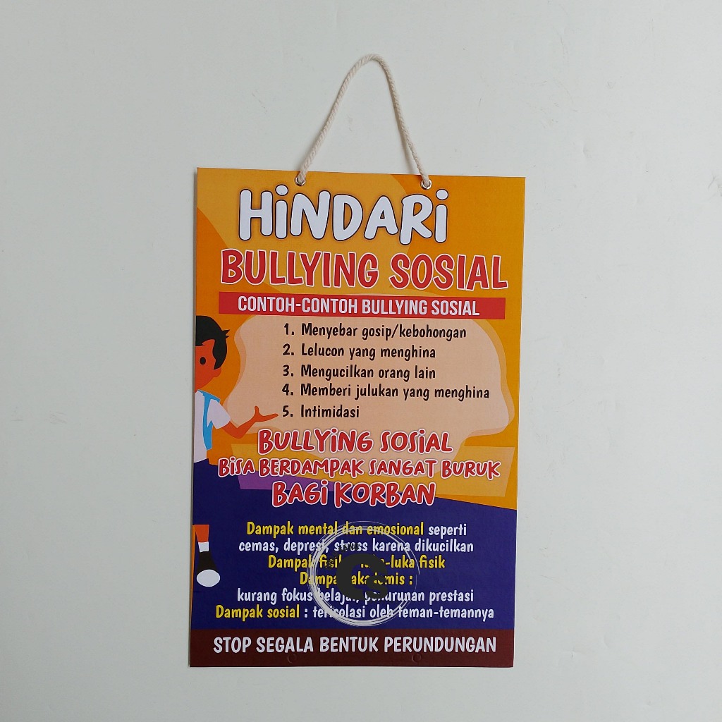 

Hard Poster Bullying Sosial - Contoh Bullying Sosial - Hard Poster Perundungan