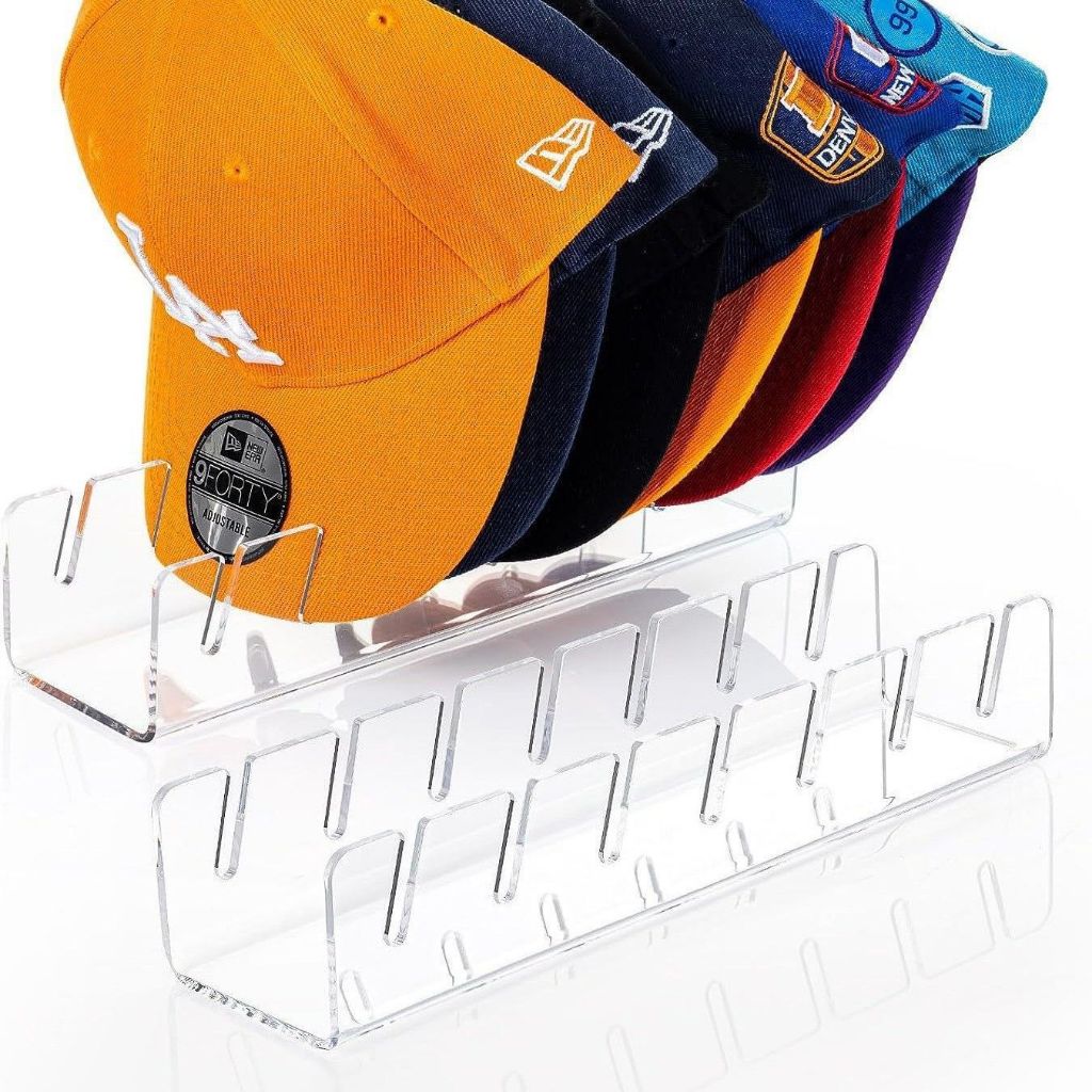 Tempat organizer topi / rak topi gantung / tempat simpan topi / tempat display topi