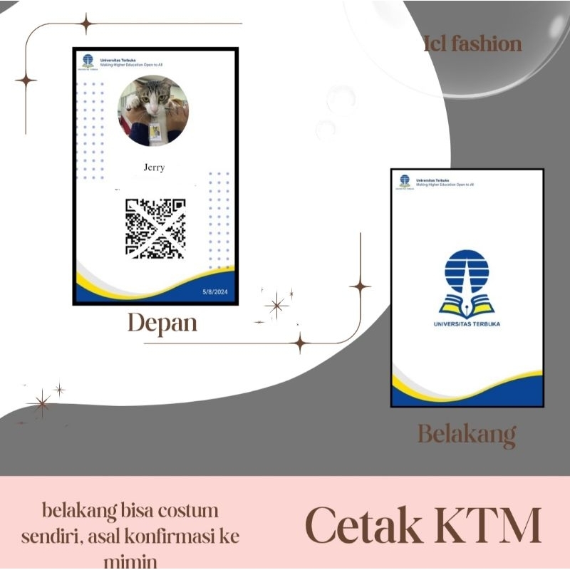cetak KTM universitas terbuka