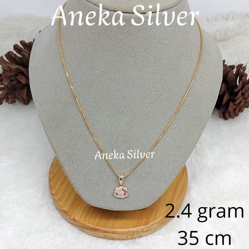 One Set Kalung Anak Hello Kitty, Perak 925