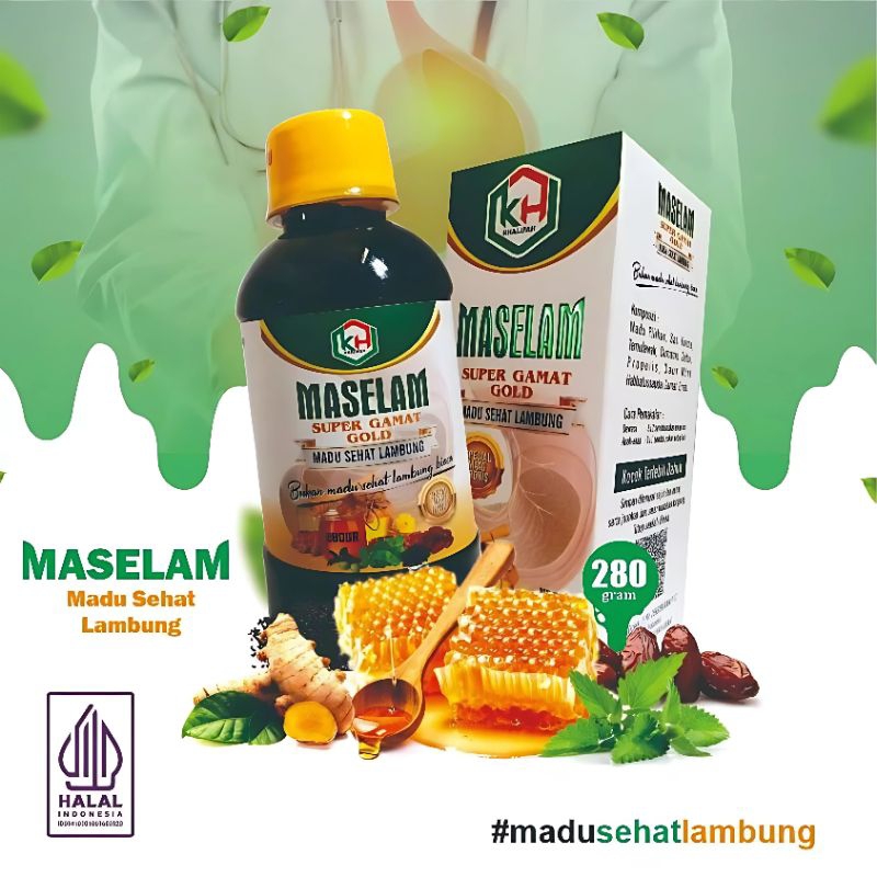 

Madu Lambung MASELAM Super Gamat Gold Khalifah 280g
