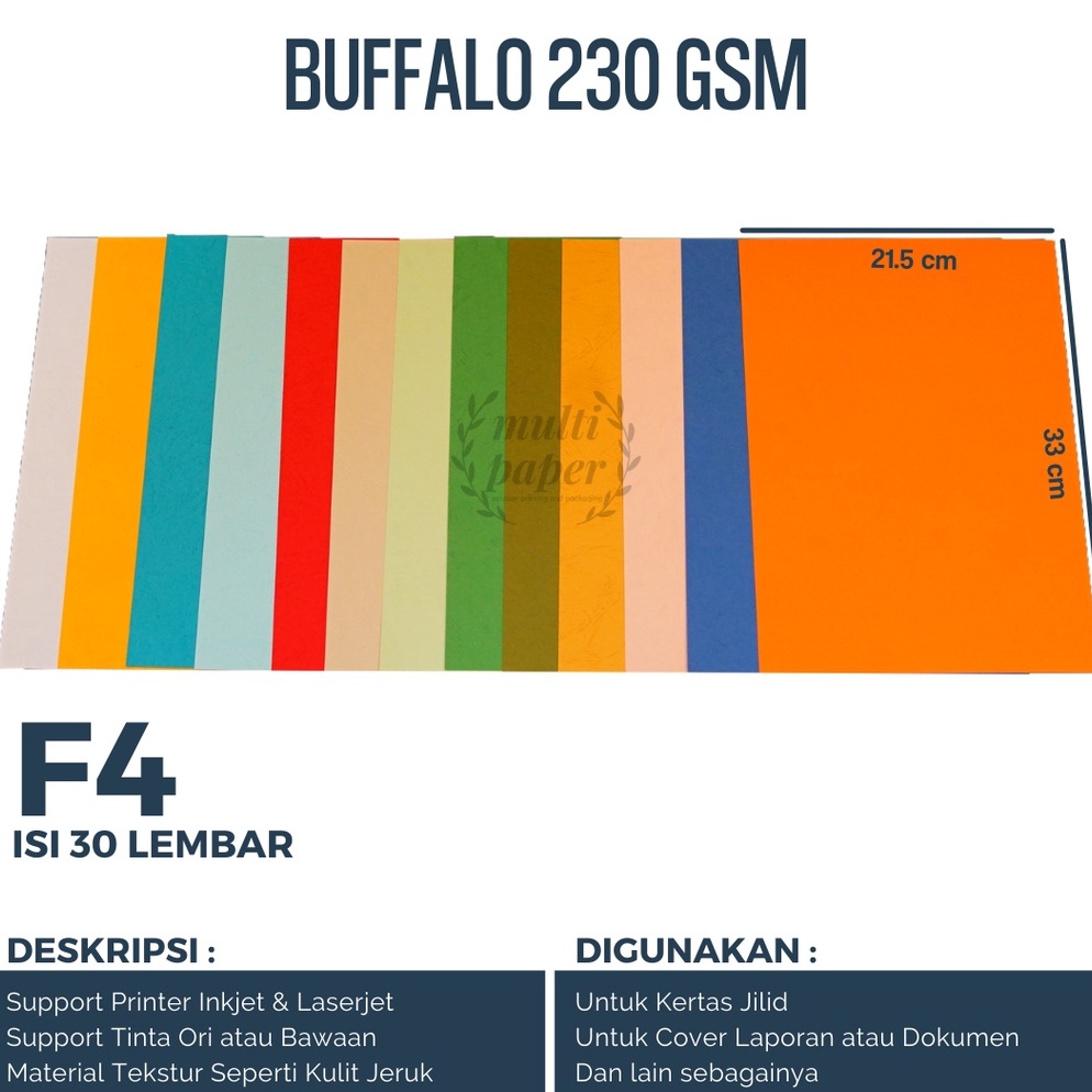 

KODE PRODUK 7G76346 Kertas Buffalo F4 isi 3 lembar Kertas Jilid Buffalo F4