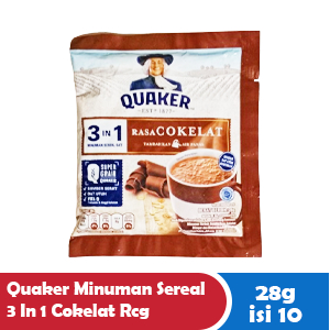 

QUAKER MINUMAN SEREAL 3 IN 1 COKELAT RCG 10x28g