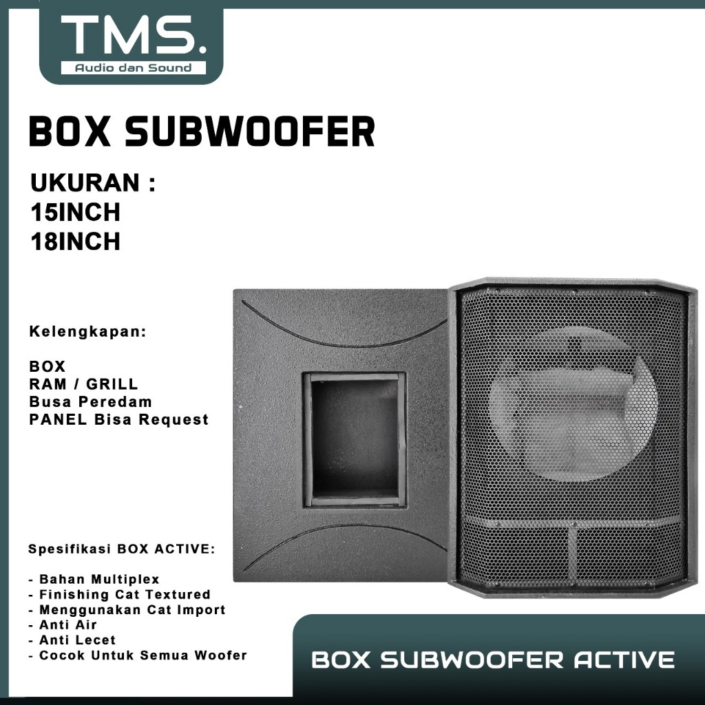 Box Speaker 18inch subwoofer box kosong indor outdoor bahan triplex active