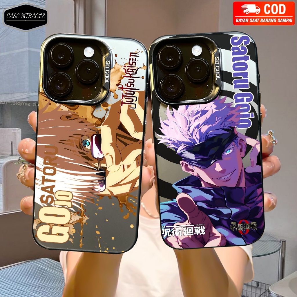 

CASE REALME C67 / C63 / C65 / C55 / C53 / C30 / C33 / C15 / C20 / C12 / C31 / C35 SO COOL HOLOGRAM PREMIUM MATTE - Motif SATORU GOJO - softcase HYBRID IMD PLATE HOLOGRAM Cowo - Casing Glossy