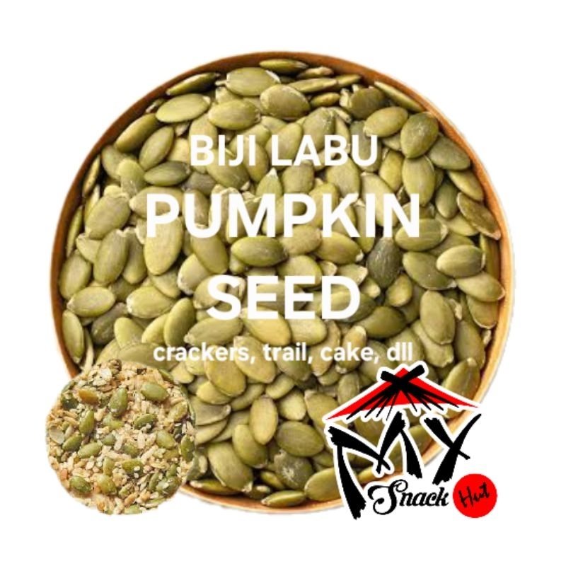 

PUMPKIN SEEDS 50GR BIJI LABU KUNING KUPAS MENTAH MATANG ORGANIK ORGANIC RAW ROASTED PEELED PEPITAS