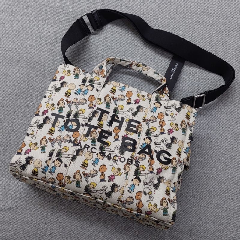 MJ marc jacobs peanuts snoopy tote bag white