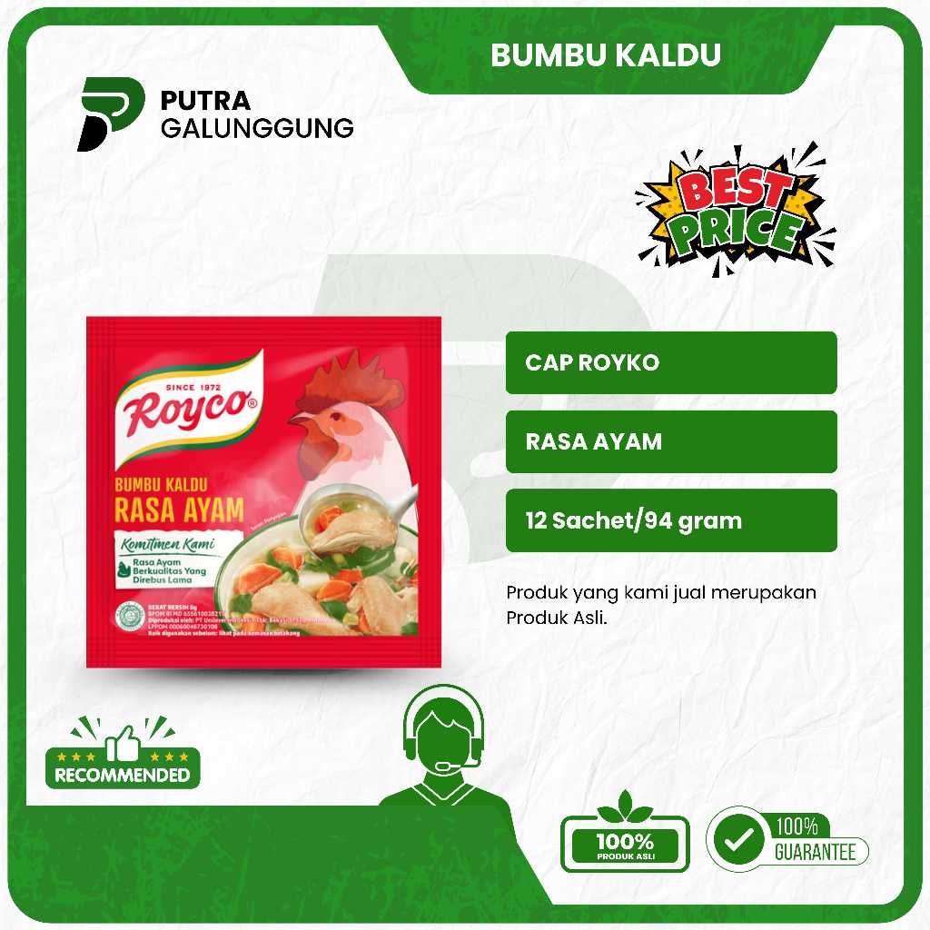 

Royco Kaldu Ayam 1 Renceng (12 Sachet) Murah