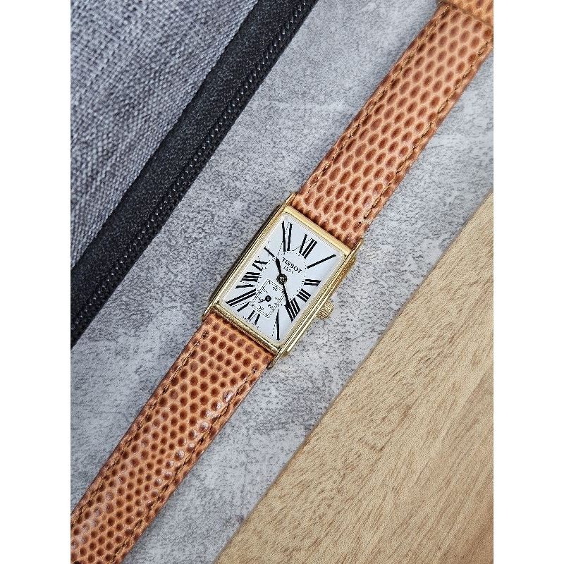 TissotTank A222 Small Second Ladies Roman Index