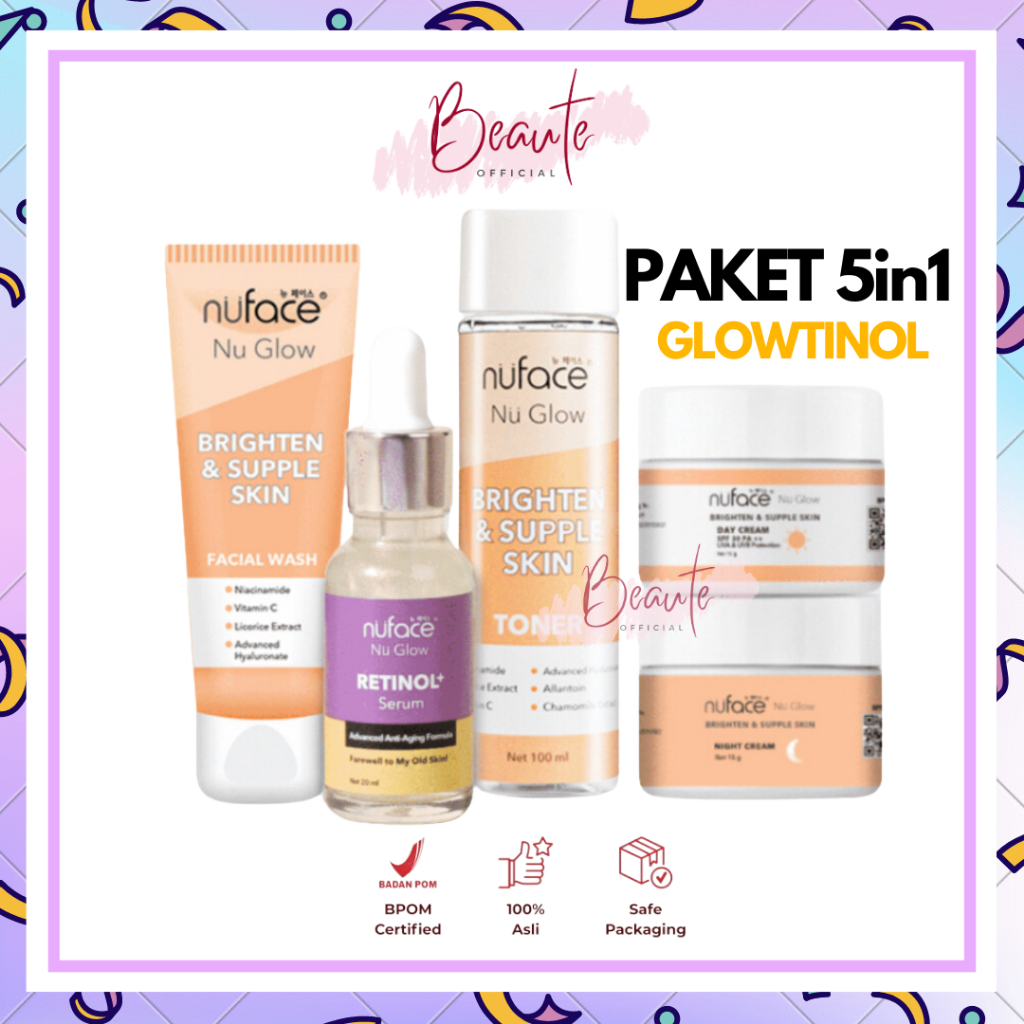 Nuface Nu Glow Paket 5in1 Glowtinol
