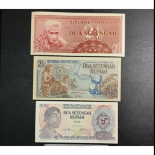 (SET 3 LEMBAR) 2.5 RUPIAH BEDA GENERASI GRESS