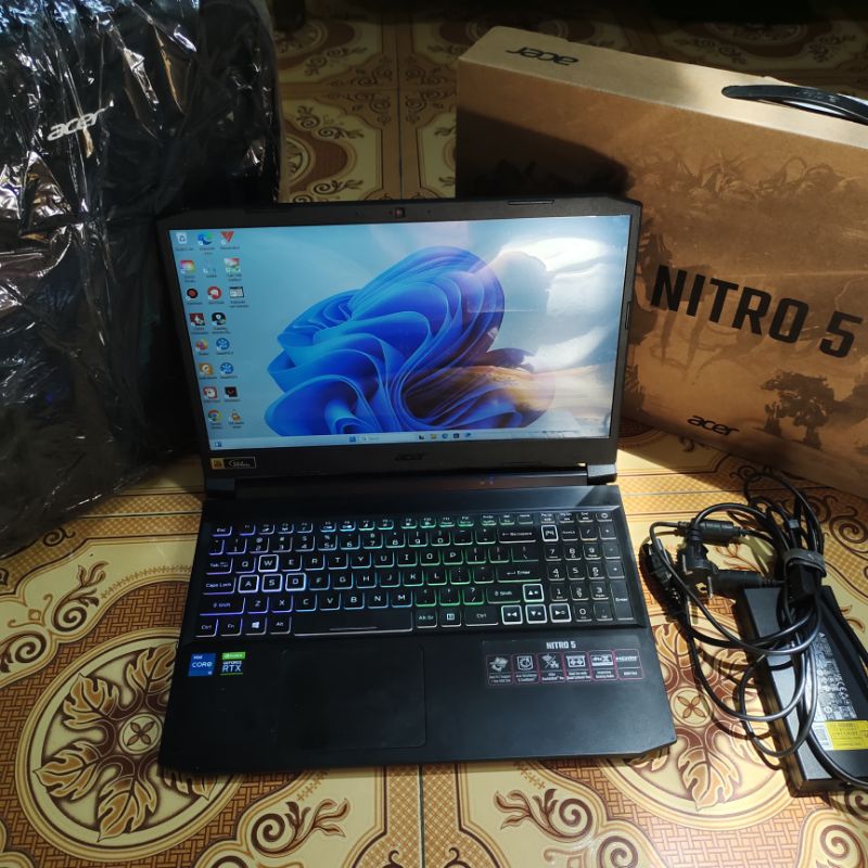 Acer Nitro 5 Core i5 11400H RAM 16/512gb RTX 3050