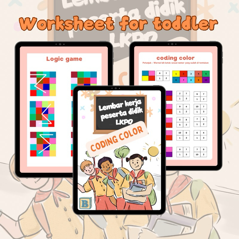 printable worksheet anak anak murah