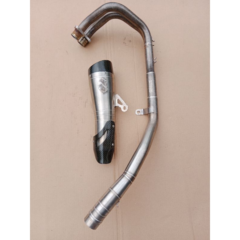 knalpot r9 h2 ss cbr 250rr full sistem atau ecer