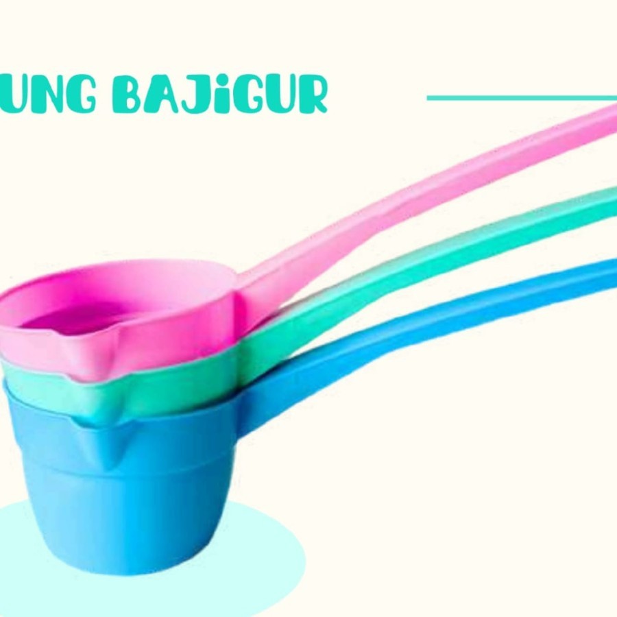 GAYUNG BAJIGUR GAGANG PANJANG PLASTIK SEROK MINUMAN ES BUAH KELAPA SIROP MY PLAST