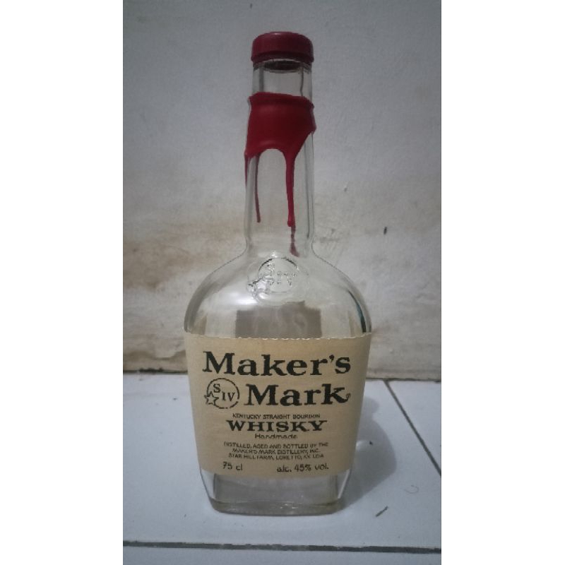 Jual Botol Bekas Maker's Mark - Bourbon Whiskey.