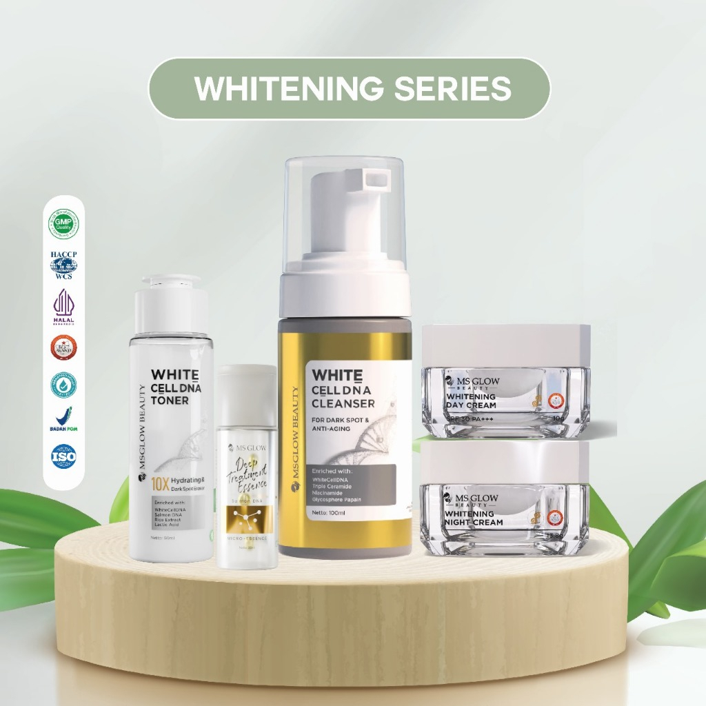 MS GLOW NEW WHITENING SERIES  (FREE MAXI ROYAL C ELIXIR)