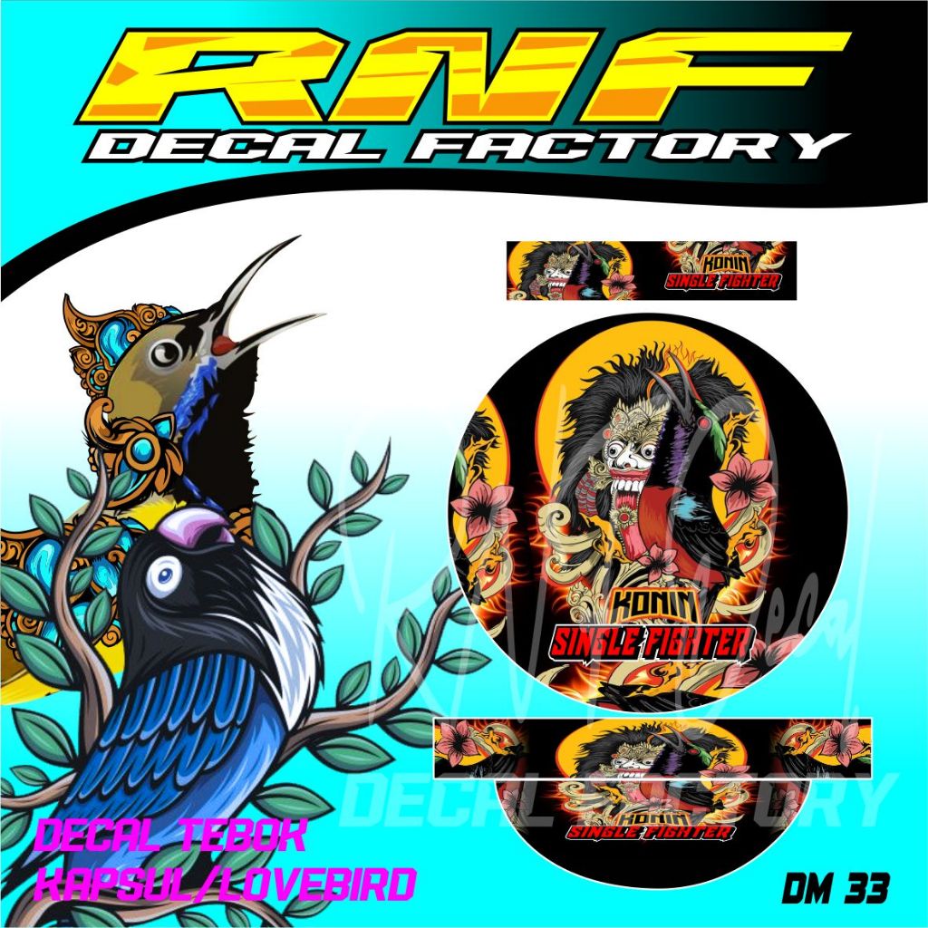 

stiker konin sangkar konin