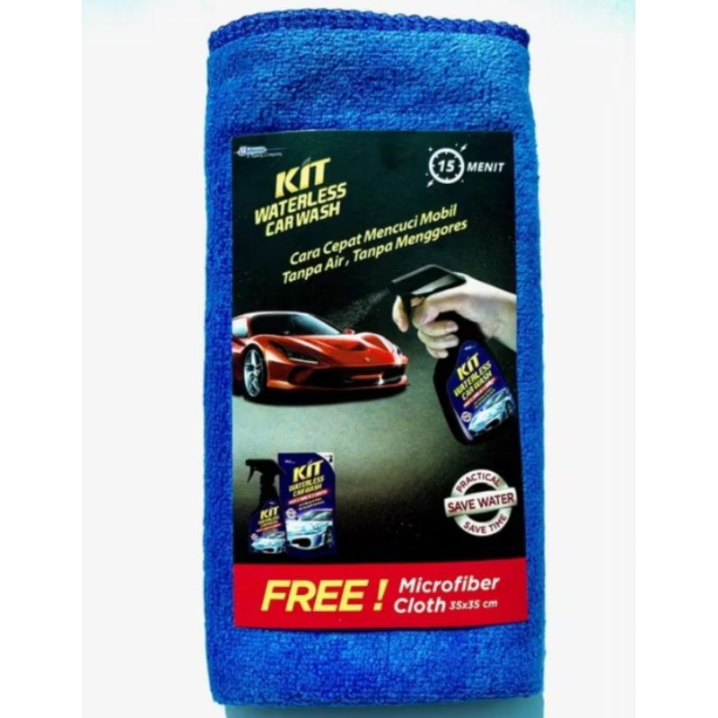 Kit Waterless Car Wash Microfiber Cloth