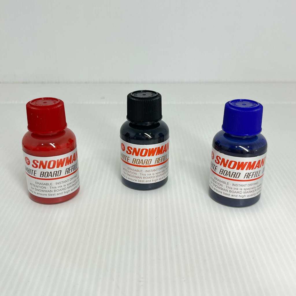 

SNOWMAN Tinta Refill Spidol Whiteboard - Hitam / Biru / Merah