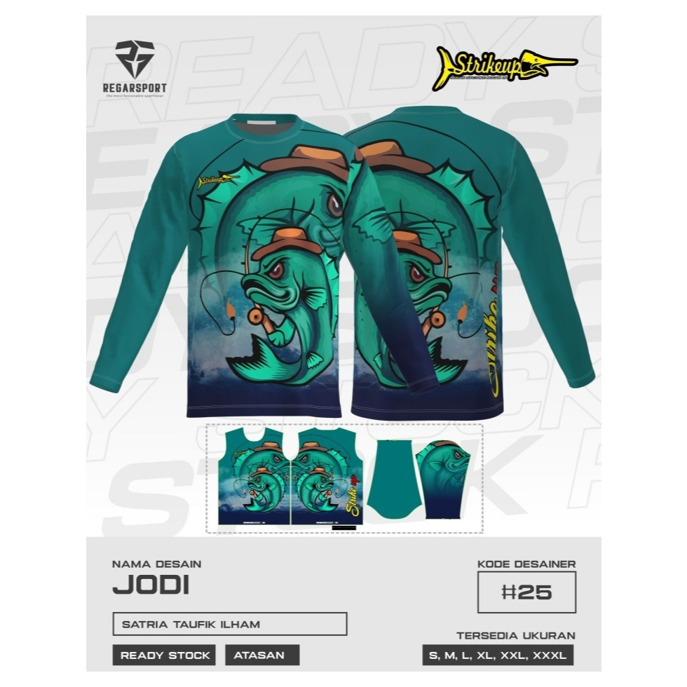 REGARSPORT - 157 Jersey atasan mancing lengan panjang