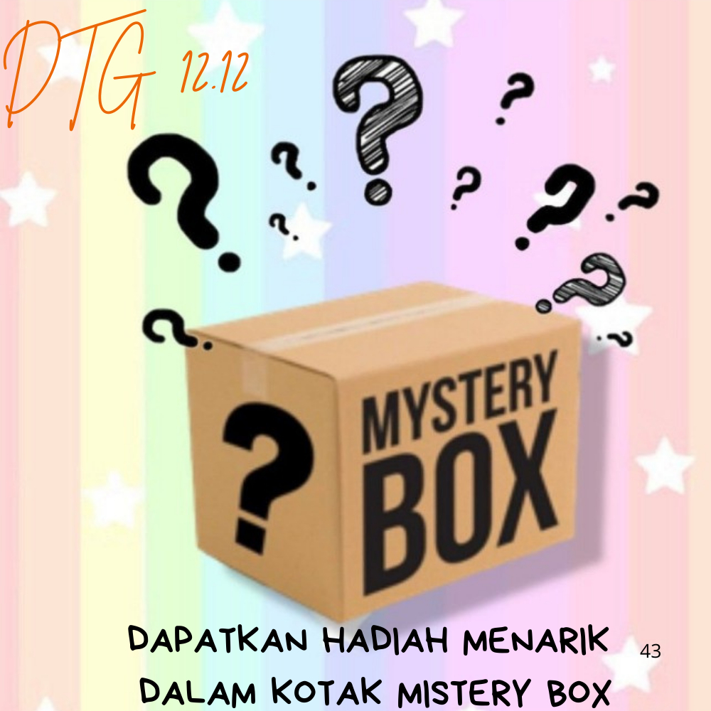 

MYSTERY BOX | KOTAK MISTERI | KOTAK KEJUTAN DAPATKAN HADIAH KEJUTAN UNTUK SETIAP PEMBELIANNYA