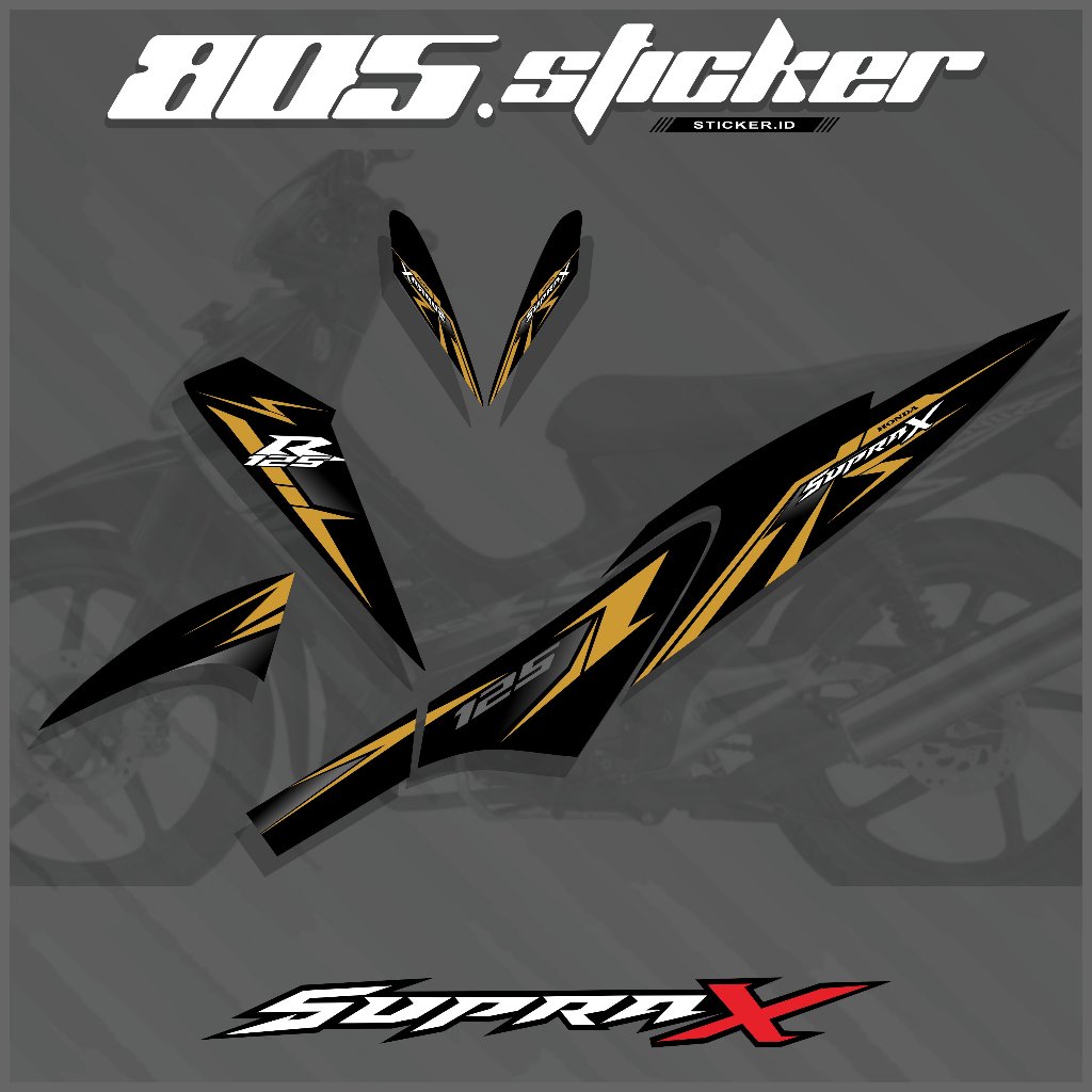 STIKER STRIPING SUPRA X 125/STRIPING MOTOR SUPRA X 125/STIKER VARIASI SUPRA X 125 LAMA