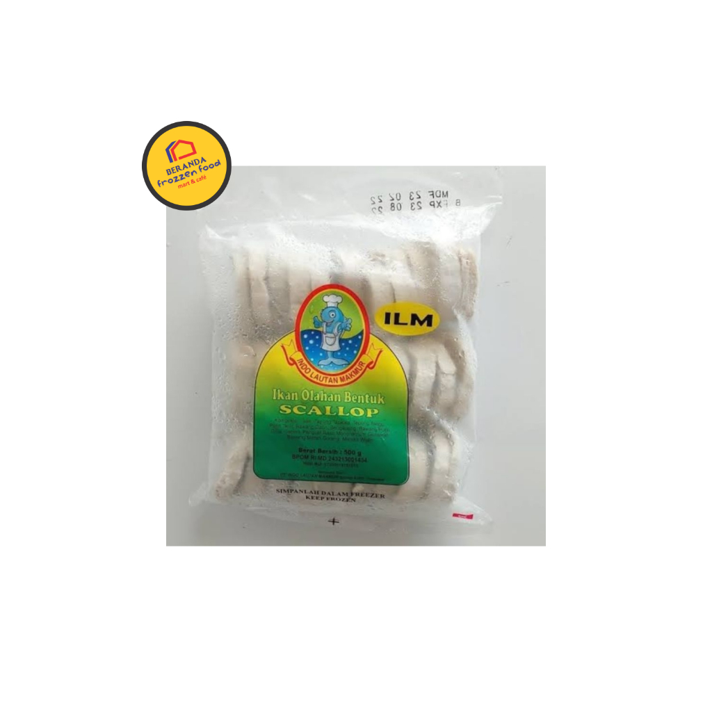 

ILM SCALOP POLOS 500GRAM/ MURAH / 100% HALAL / FROZEN FOOD / SOSIS / NAGET / DUMPLING / SIAP SAJI