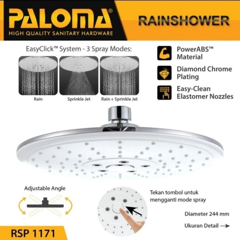 PALOMA RSP 1171 RainShower Head Atas Kepala Rain Shower