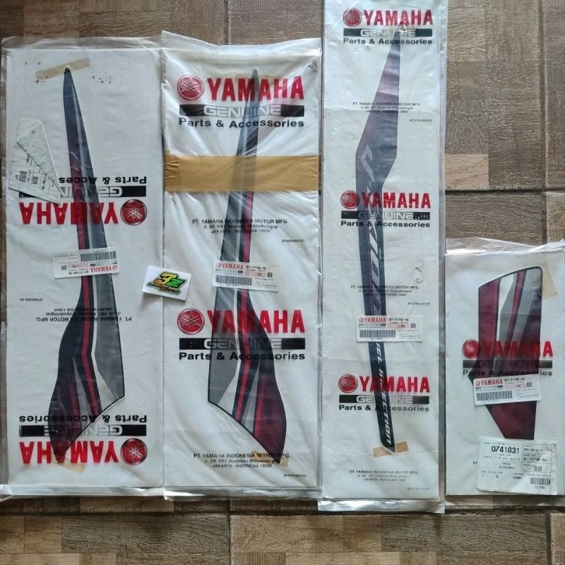 Striping stiker graphic grafik les vixion lama old 3C1 merah marun maroon drmk 2010/2011 original as