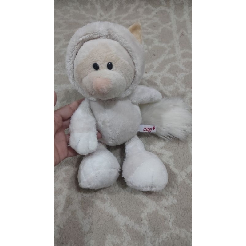 boneka NICI snow cat custom winter kucing rakun