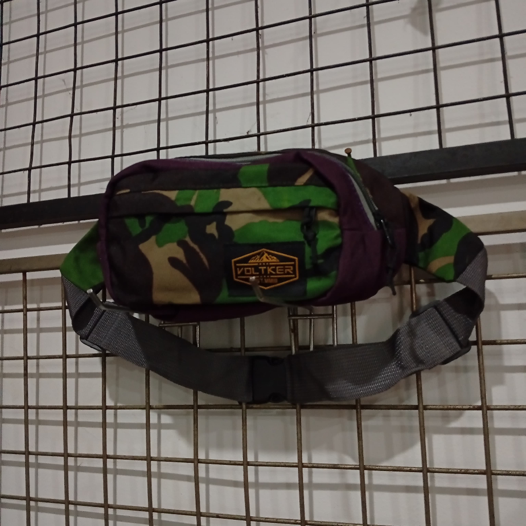 WAIST BAG/ TAS SELEMPANG  / TAS PINGGANG/DESIGN LORENG/ BAHAN CORDURA nylon/ PEMBELIAN BISA COD