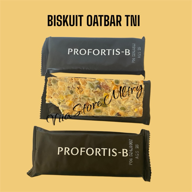 Profortis-B Biskuit Oatbar TNI / RANSUM BISCUIT PROFORTIS-B TNI TERBARU 2025 / PROFORTIS COOKIES KUE