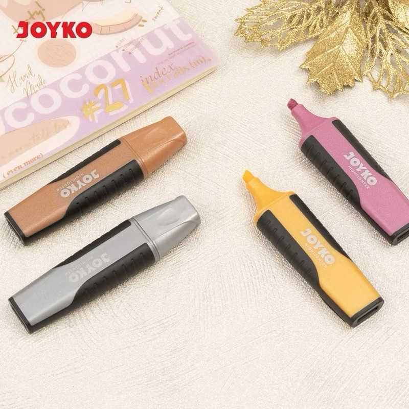 

Glitter Highlighter JOYKO HL 17-20 | Stabilo warna metalik | ECER