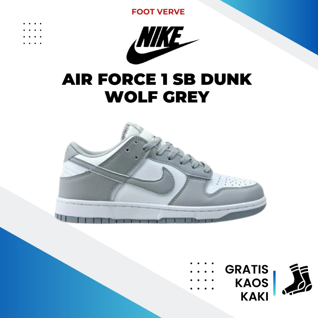 Sneakers Cassual Sb Dunk Low Wolf Greey Premium