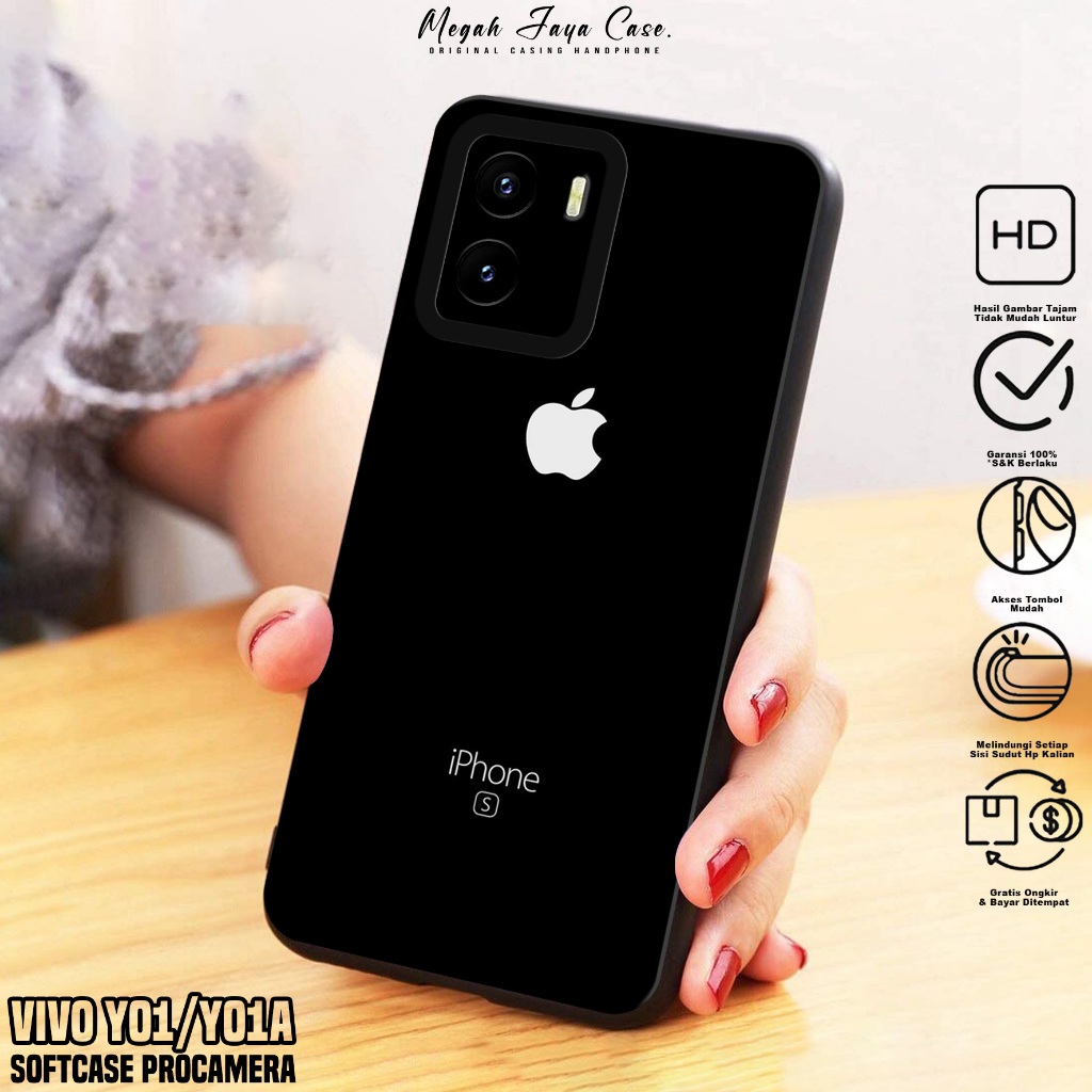 Softcase VIVO Y01 / Y01A - Case Hp VIVO Y01A / Y016 Motif BRAND - Casing Hp VIVO Y01 -  Silikon Hp V