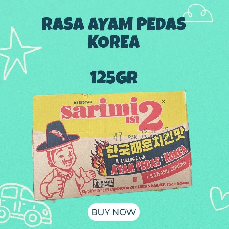 

Sarimi2 Rasa Ayam Pedas Korea 125GR