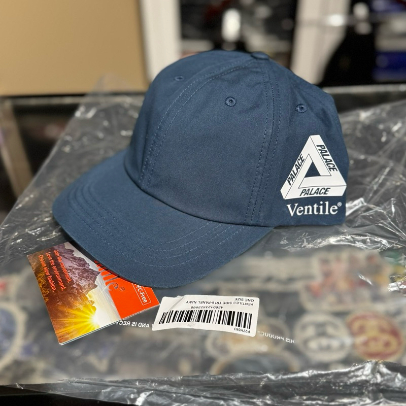 PALACE SKATEBOARDS X VENTILE - SIDE TRI 6-PANEL CAP NAVY