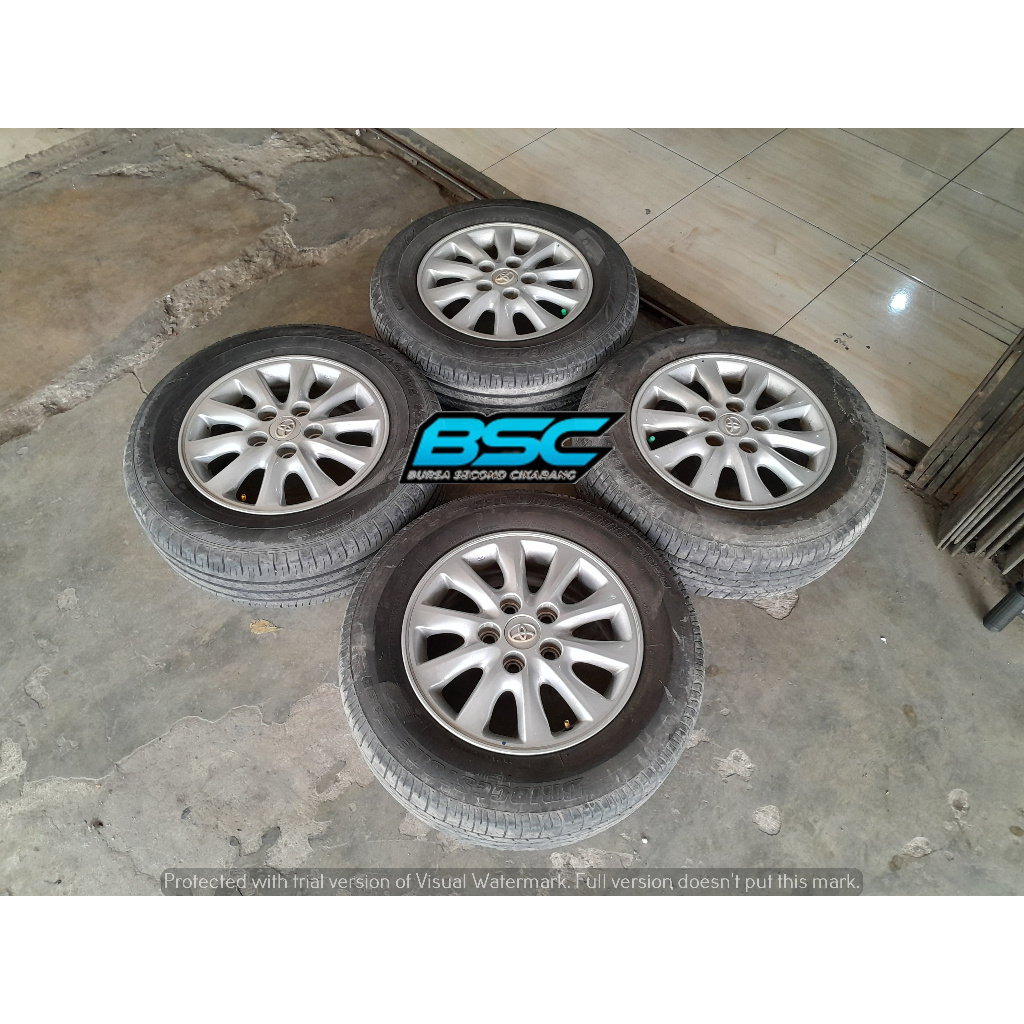 Velg Mobil Bekas R15 Ori Oem Innova Pcd 5x114 Plus Ban Seger Ring 15 New Carry Inova Luxio Granmax P
