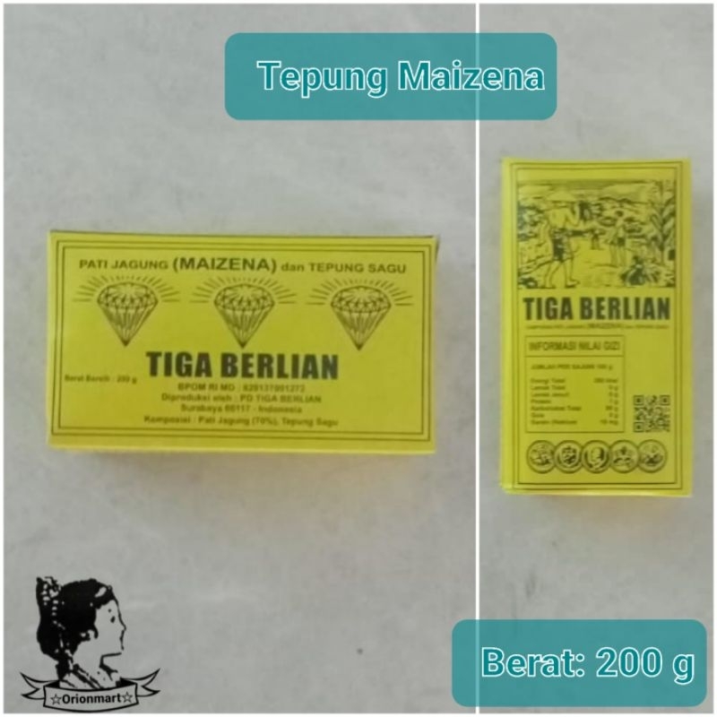 

Tepung Maizena Tiga Berlian 200g