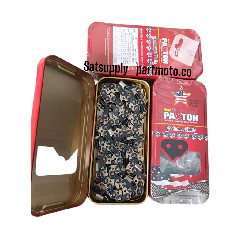 RANTAI CHAINSAW GERGAJI MESIN KAYU BAR 22 UKURAN 72/38.T RANTAI CUTTING/POTONG PAXTON