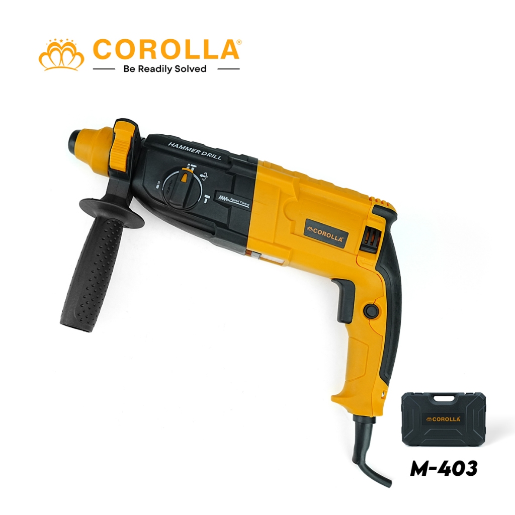 Corolla Rotary Hammer 3Fungsi 1350W Drill Mesin Bor Beton Electric Hammer Kelas Industrial M-403