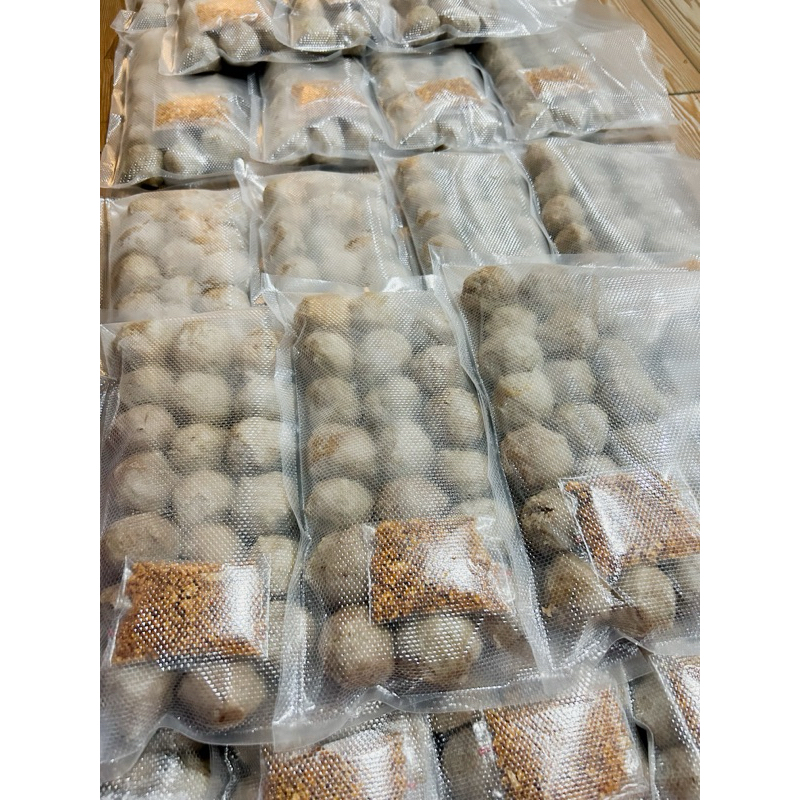 

frozen home made bakso