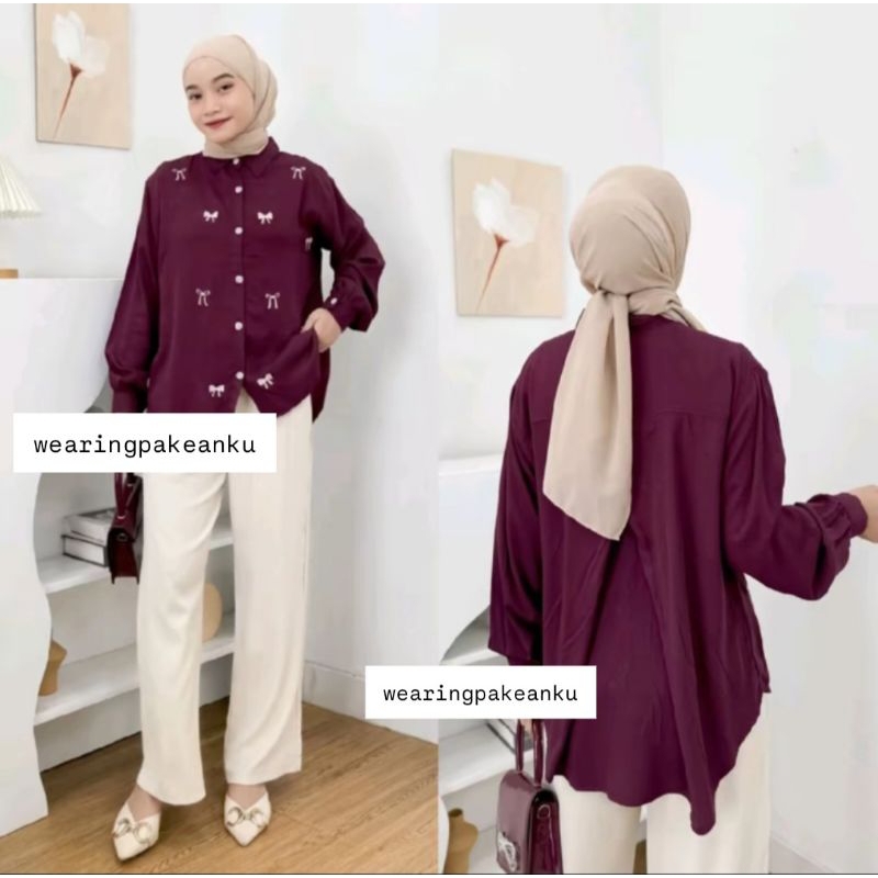 CAMILLE - Blus Atasan Wanita bordir