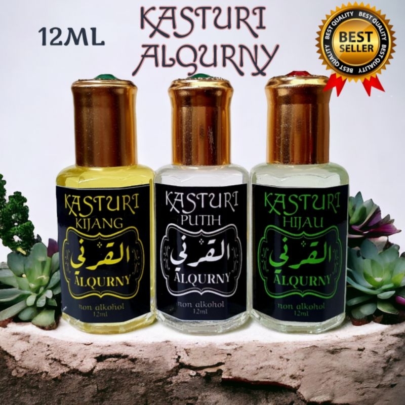 KASTURI KIJANG PUTIH HIJAU 3Botol ORIGINAL Tahan Lama 12ml