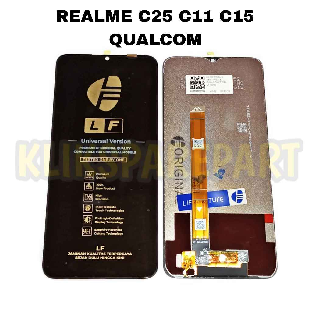 LF LCD Hp Realme C25 C11 C15 Qualcom Fullset Touchscreen