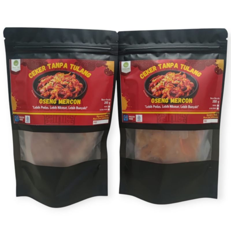 

Akara Food - Ceker Ayam Bumbu Mercon - 200 gr | Ceker Tanpa Tulang Frozen Bumbu Mercon