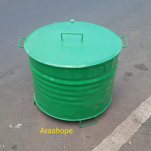 tong sampah drum besi 100 liter