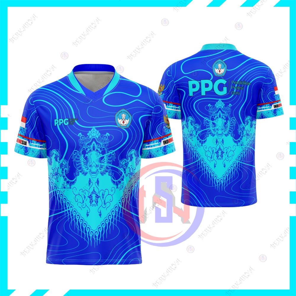 Baju Kaos jersey PPG (Pendidikan Profesi Guru) Kaos Pria PPG Fullprint Premium