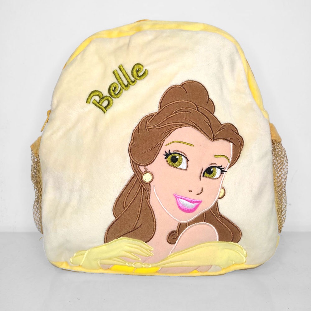 Tas Backpack Ransel Punggung Sekolah Anak TK SD Disney Princess Belle Beauty And The Beast Kuning